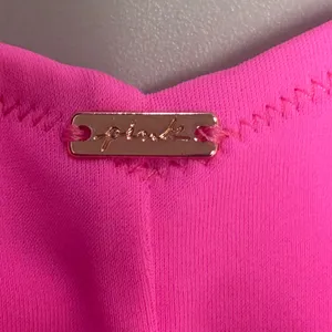 PINK Victoria's Secret Neon Pink V-Front High Leg Bikini Bottom Large NWT thumbnail 6
