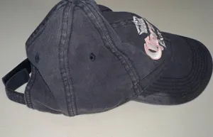 Extra Beer Hat Baseball Cap Strapback Blue with Pink Logo Great Condition thumbnail 4