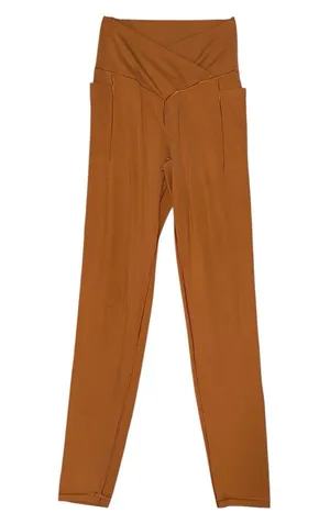 Aerie Real Me Xtra 7/8th legging burnt orange front crossover women’s medium thumbnail 1