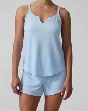ATHLETA Baby Blue Wind Down Sleep Shorts Size XL NWOT thumbnail 2