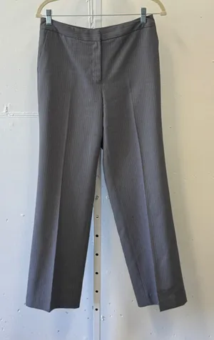 Jones New‎ York Suit Gray Pinstripe Straight Leg Dress Pants Women's Size 6 thumbnail 1