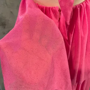 For Love & Lemons Juni Tulle‎ Maxi Dress in Pink Sparkle Glitter Size XS thumbnail 5