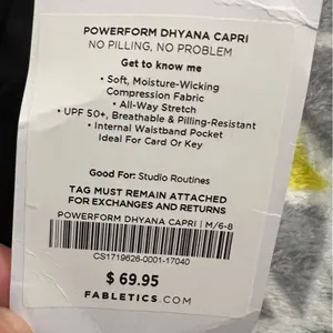 Fabletics power form capris legging thumbnail 4