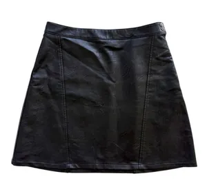 Zara Faux Leather Black Mini Skirt Size Medium thumbnail 1