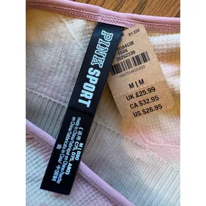 PINK by Victoria's Secret Sports Bra‎ Tie Dye Racerback Seamless Size M thumbnail 5
