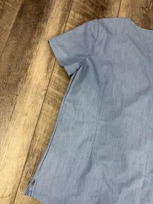 Figs Dusty Blue Catarina Scrub Top thumbnail 8