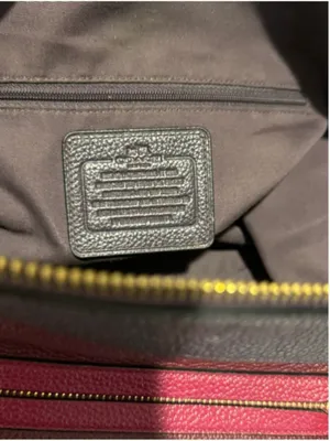 Coach Tyler Burgundy & Aubergine Leather Tote F57210 thumbnail 16