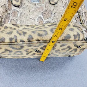 Joanel Faux Snakeskin Leopard Tote Handbag‎ Studs Shoulder Bag Y2K thumbnail 9