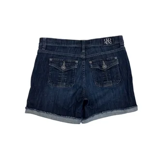 Rock & Republic Y2K Stinger Cut-Off Fray Hem Mid Rise Denim Jean Shorts Size 10 thumbnail 2