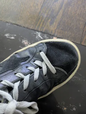 Golden Goose Deluxe Brand Hi Star Black Leather Low Top Sneakers Size 36 thumbnail 9