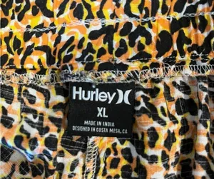 Hurley Leopard Animal Wide Elastic Waistband Drawstring Loungewear Pants XL thumbnail 6