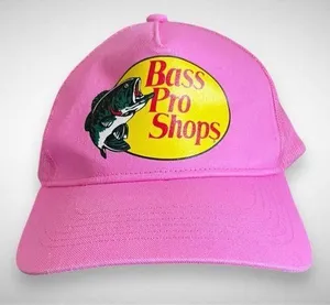 BASS PRO SHOP Pink Adjustable Trucker Hat One Size Fits Most |‎ EUC thumbnail 1