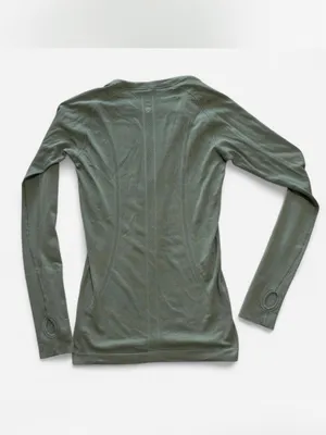 Lululemon Swiftly Tech Long-Sleeve Shirt 2.0 Hip Length Willow Leaf Sage Green 6 thumbnail 5