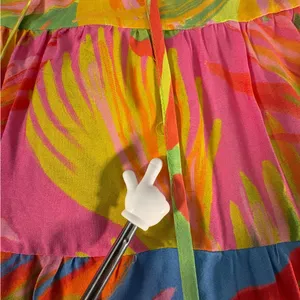 Farm Rio Tropical Print Puff Sleave Mini Dress XS Resort Vacation Sundress thumbnail 14