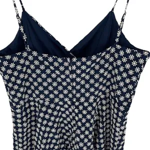 Francesca's Collection Trixxi Embroidered Floral Spaghetti Strap Mini Dress Blue thumbnail 5
