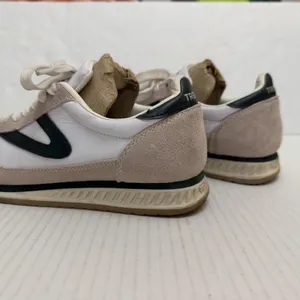 Tretorn Rawlins 2.0 Shoes Womens 6.5 White Beige Leather Colorblock Sneakers thumbnail 5