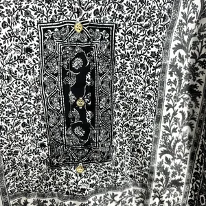 Zara Boho Patchwork Button Up Top Womens Small Black Paisley Indie Artsy‎ Blouse thumbnail 4