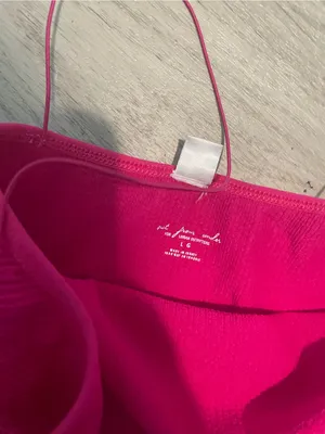 Urban Outfitters Hot Pink Ribbed Bodysuit thumbnail 2
