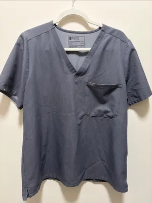 Figs Catarina Graphite V-Neck Scrub Top - Short Sleeve thumbnail 2