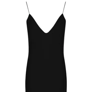 Boohoo Chrisa Curved Hem Strappy Bodycon Dress in Black Size 6 thumbnail 6