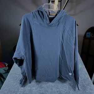 Vuori Women's XL Halo Essential Hoodie Gray Black Charcoal Cropped Lounge Yoga thumbnail 5