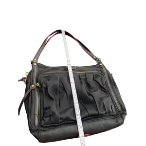 MZ Wallace womans Black Nylon Leather Trim Handbag crossbody SKU 8907 thumbnail 9