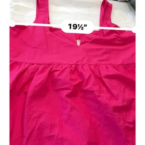 Anthropologie Daily Practice Notch Neck Mini Dress Fuchsia Pink Womens Large thumbnail 13