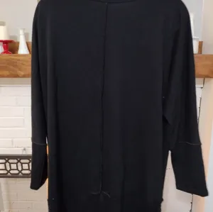 SPANX black medium weight crewneck pullover thumbnail 3