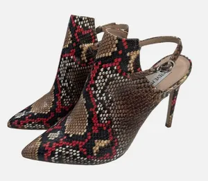 Steve Madden Daily Snake Animal Print Sling-Back Pumps Heels 8M new #1 thumbnail 1