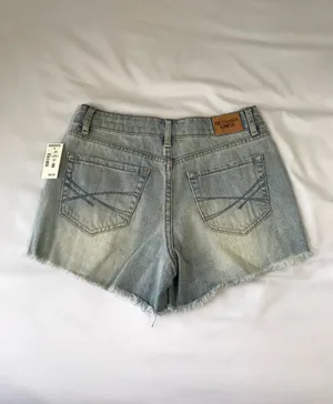 Destroyed High Waisted Denim Shorts thumbnail 3
