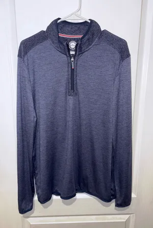 Flag & Anthem Madeflex Warren Quarter Zip Performance Pullover – Navy Blue Size M thumbnail 1
