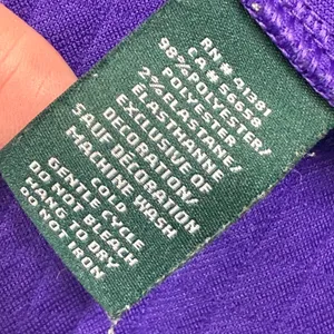 Lauren Ralph Lauren Purple Quilted Mock Neck Full Zip Vest XL 4700429386 thumbnail 7