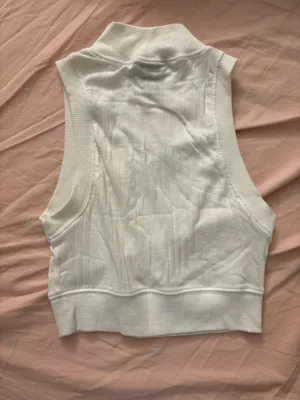 Forever 21 white mock neck sleeveless crop top thumbnail 2