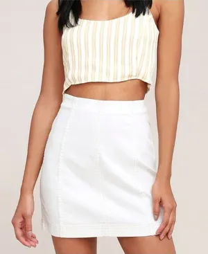 Free People Paneled Fairy Whimsy Coastal Mini Skirt Size 8 NWT thumbnail 1