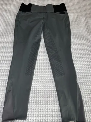 DOVER SADDLERY Riding Breeches 32 Gray Full Seat Equestrian Tights Stretch thumbnail 1