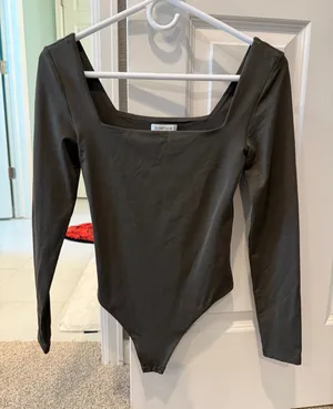 Aritzia Contour Bodysuit Square Neck thumbnail 1