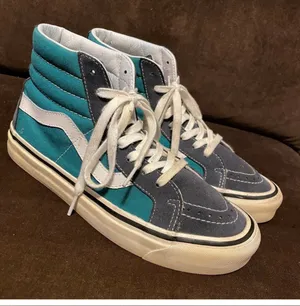 Vans Gray/Teal High Tops thumbnail 2