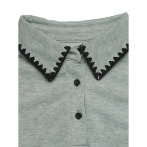 Polo Collar Dropped Shoulder Sweatshirt thumbnail 7