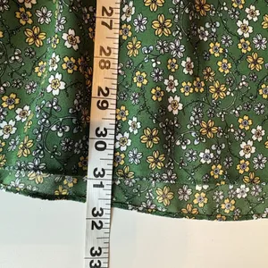 Max Studio Boho Floral Ruffle Collar Ties Tiered Mini Dress Sz M Peasant Hippie thumbnail 9