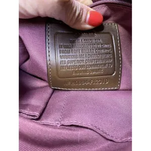 coach shoulder brown leather cross body bag thumbnail 10