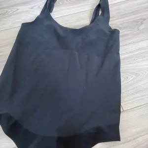 Victorias Secret Black Seamless Thong Bodysuit Scoop‎ Neck Tank Top Medium thumbnail 3