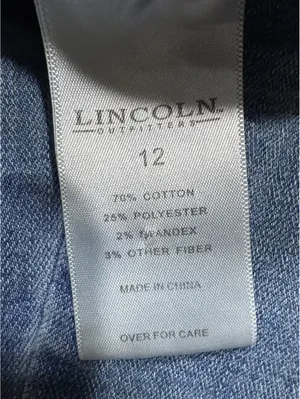 Lincoln Outfitters Classic Light Blue Denim Jeans Size 2 - Straight Leg Comfort! thumbnail 7
