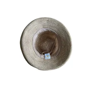 Wallaroo Hat Company Petite Victoria Sun Straw Hat Mixed Camel Beige Packable thumbnail 4