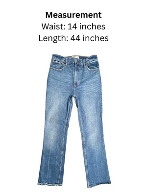 Abercrombie & Fitch 70s Vintage Flare High Rise Jeans 28R thumbnail 2