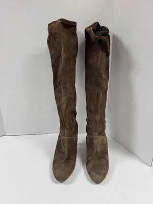 Cole Haan Women's Brown Suede Over the Knee Boots - Size 8.‎ thumbnail 10