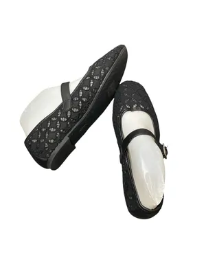Seychelles Lace Mary Jane Ballernia Flats Sz-9W thumbnail 3