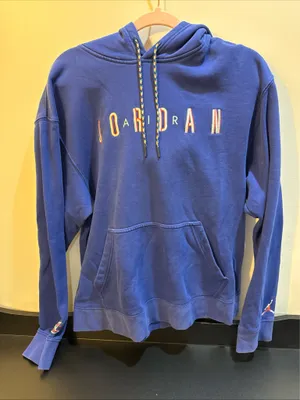 Vintage Air Jordan Blue Hoodie Size Medium Ck 9567–455 thumbnail 4