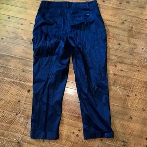 White House Black Market navy blue crop leg contour 6 slacks thumbnail 4