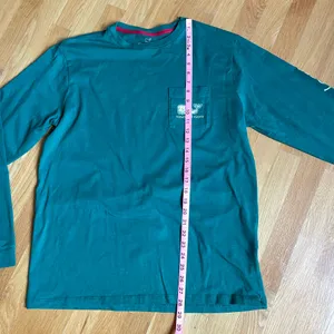 Vineyard Vines Men’s Long Sleeve Pocket T-Shirt Green Whale Logo 100% Cotton M thumbnail 6