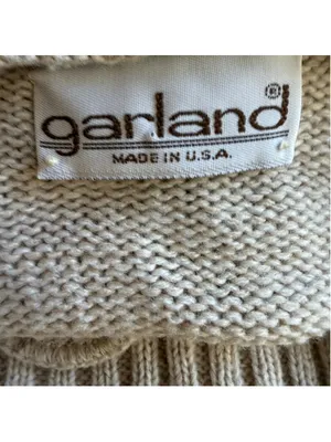 Vintage 90s sweater light beige preppy lightweight granola girl USA academia S thumbnail 7